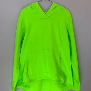 Lime green hooded sweatshirt